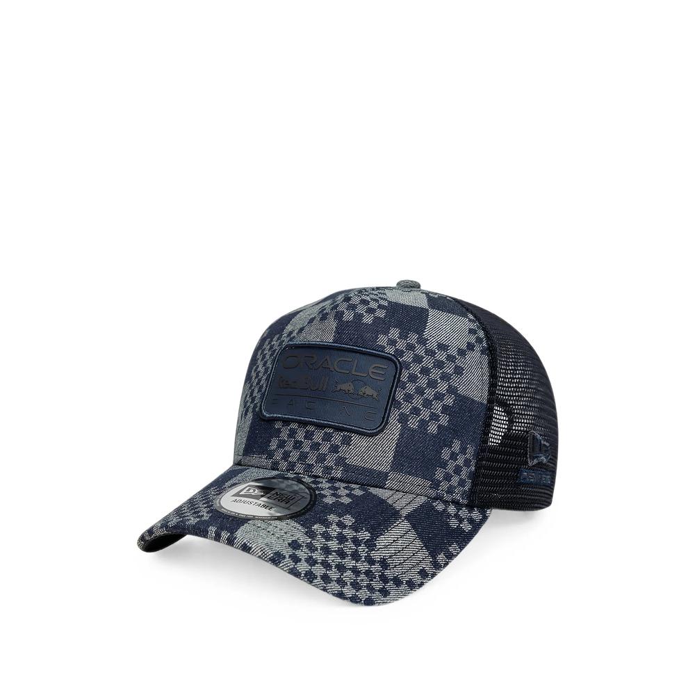 patterned denim E-Frame Red Bull F1 trucker cap 3