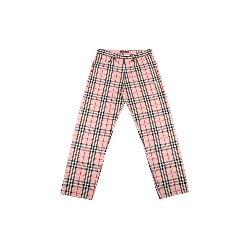 Джинсы Supreme x Burberry Regular Jean 'Pink' 1