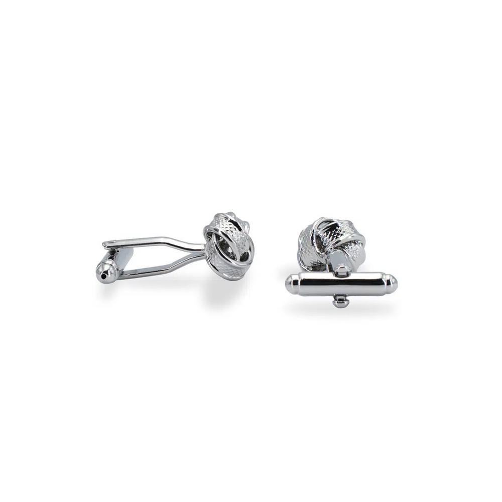 Ojeda Chrome Pebbled Knot запонки 3