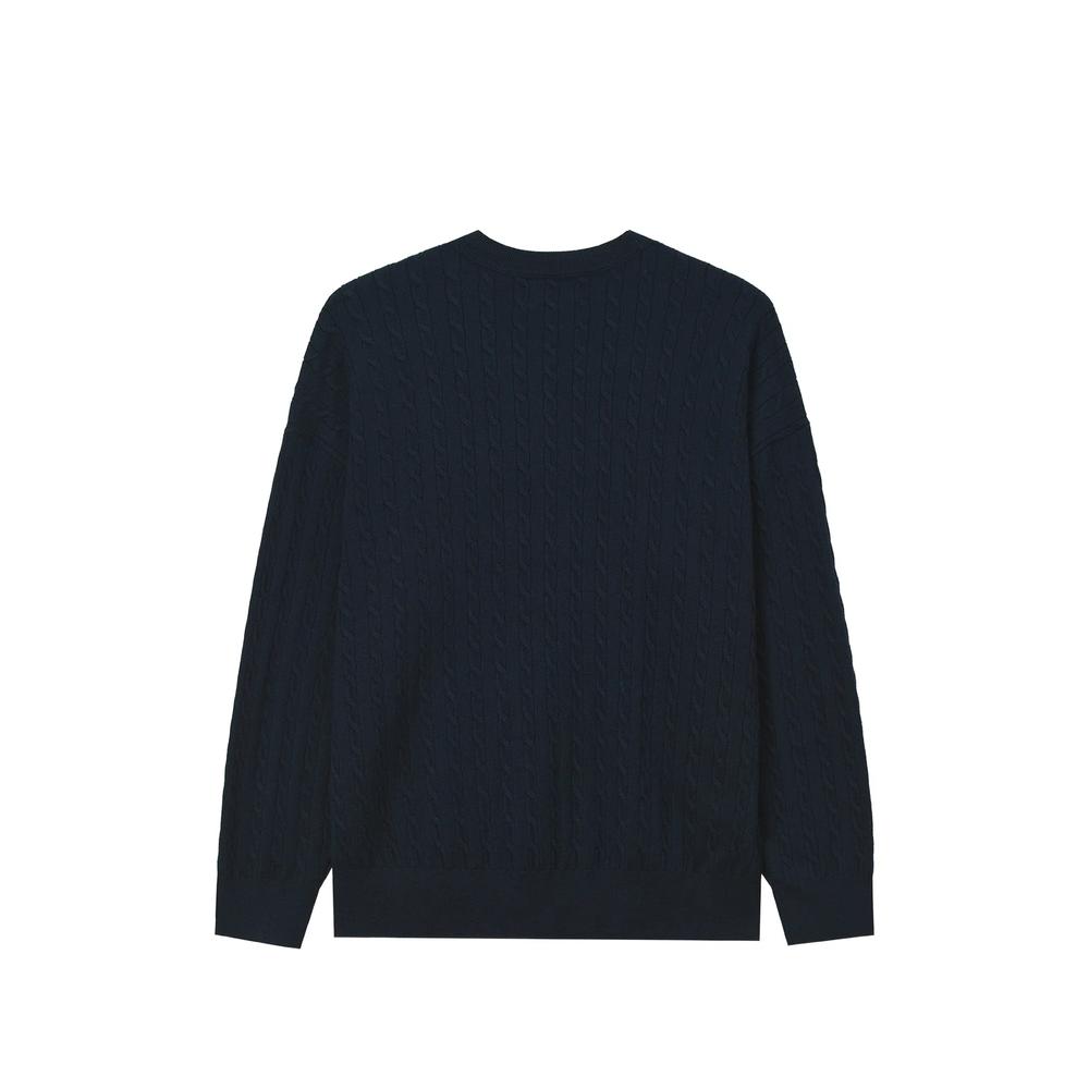 cable-knit logo-patch sweater 2