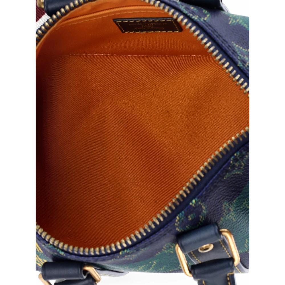Keepall Bandouliere Bag Limited Edition Marque Deposee Stripes Monogram Heritage Canvas 25 satchel 6