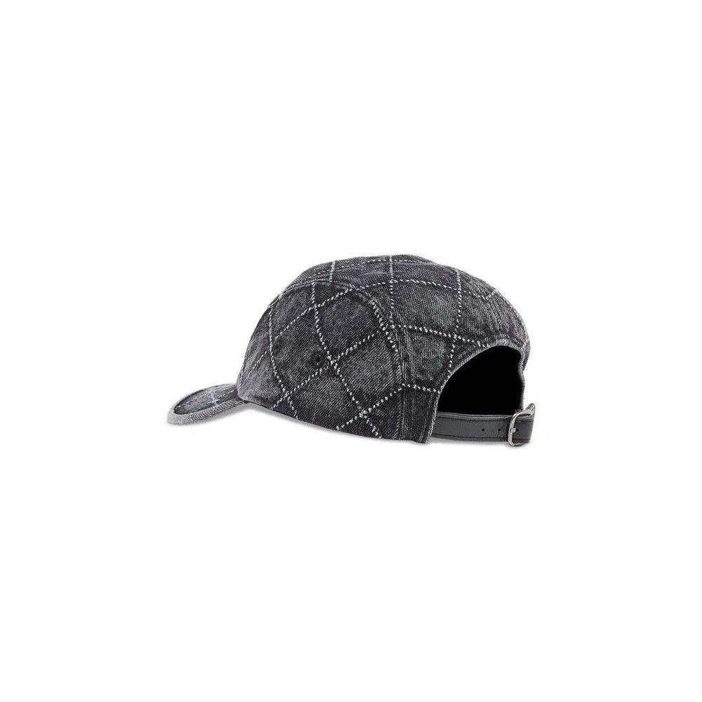 Кепки Supreme Punched Denim Camp Cap «Черный» 3