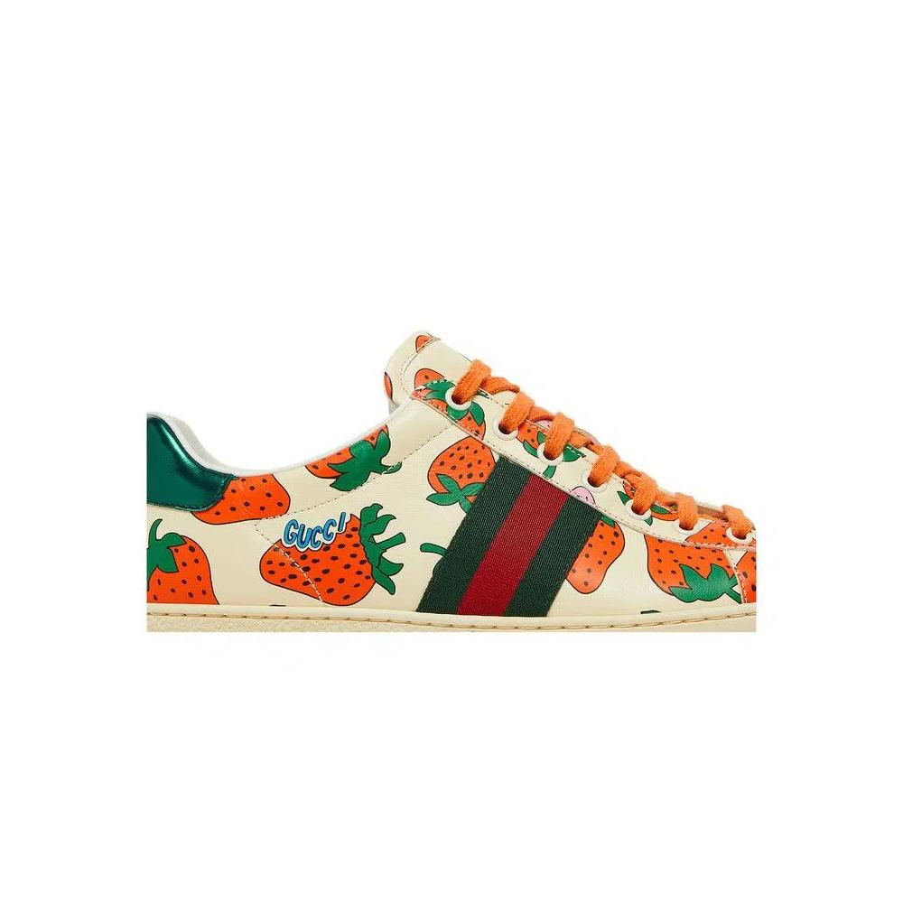 Кроссовки Gucci Wmns Ace 'Strawberry White' 2