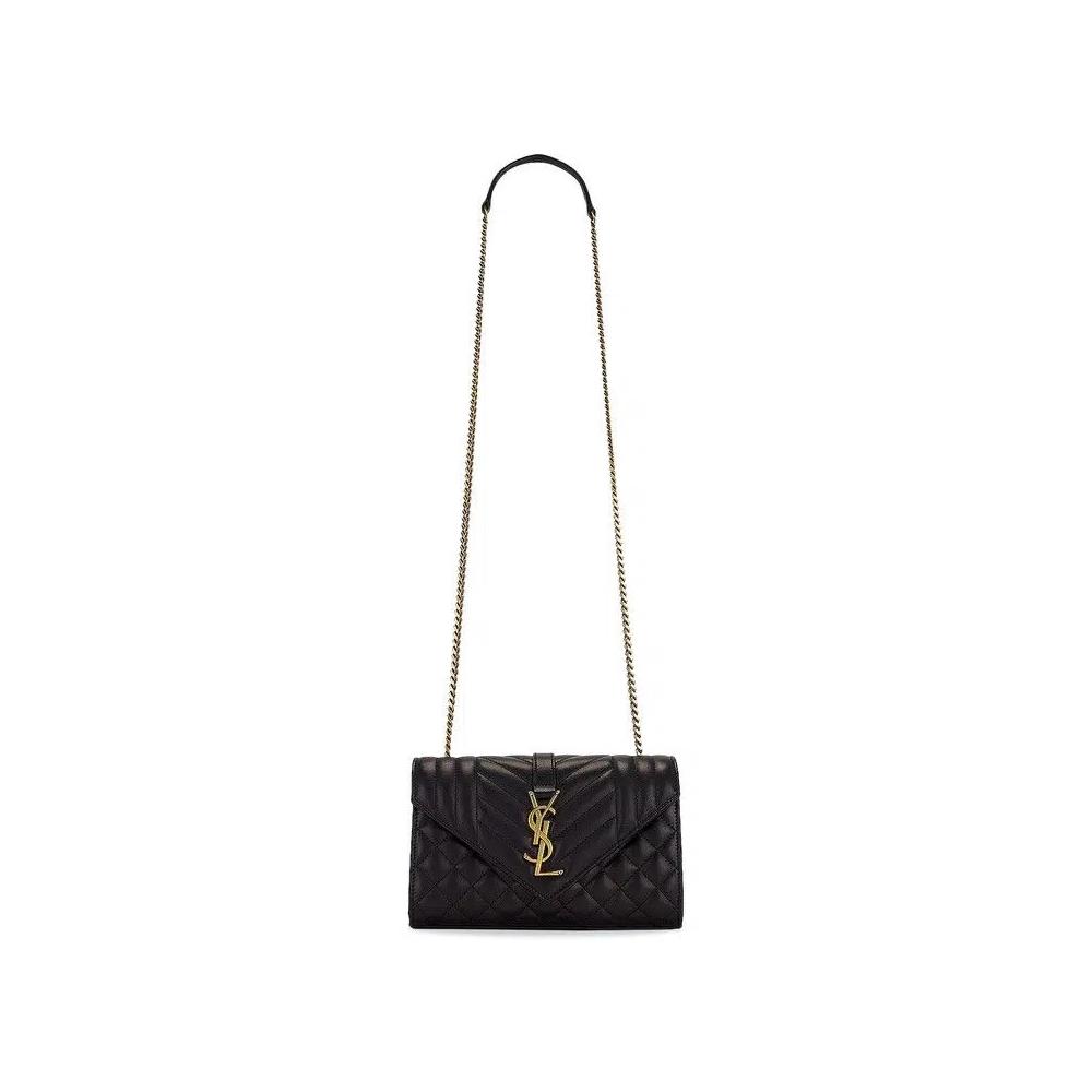 Сумки через плечо Saint Laurent Envelope Chain Bag 'Black' 1