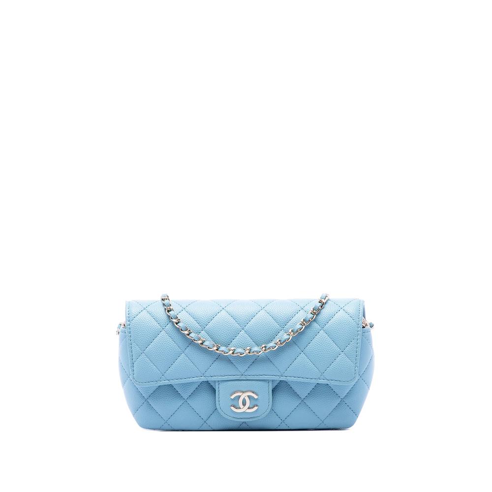 2021 CC Quilted Caviar Glasses Case on Chain crossbody bag 1