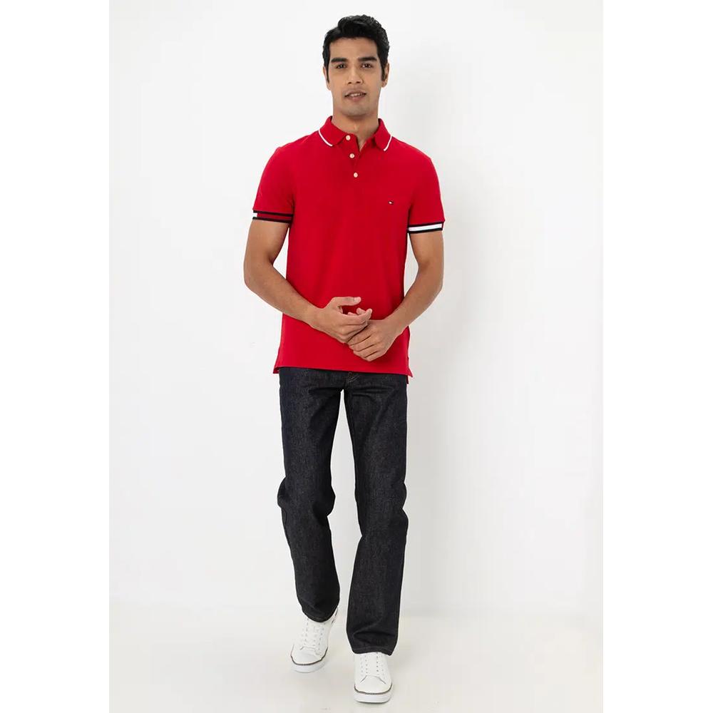 Поло Slim Fit с флагом на манжете - Tommy Mainline 4