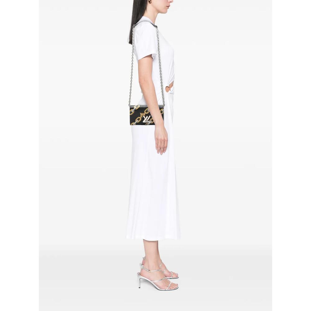 Сумка через плечо Epi Chain Flower Twist Wallet On Chain (2015 год) 2