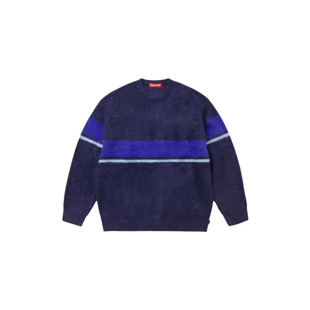 Свитера Supreme Brushed Stripe Sweater 'Navy' 1
