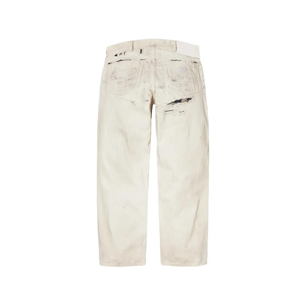Джинсы Maison Margiela с эффектом потертости из коллаборации с MM6 2