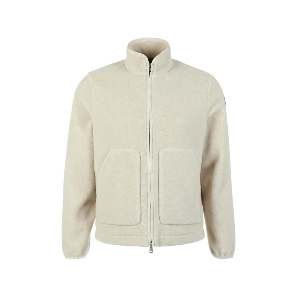 logo-patch zip-up sweatshirt 1