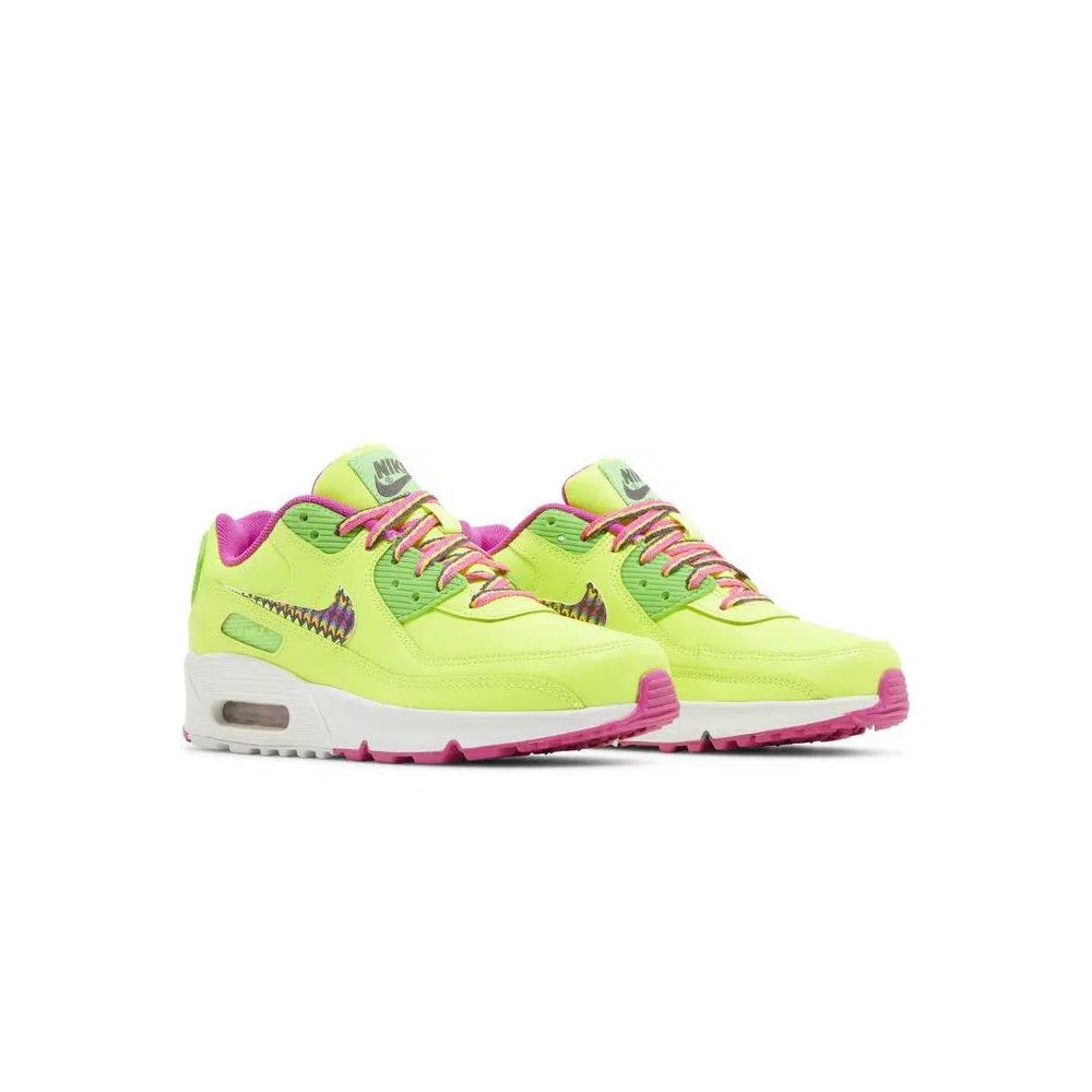 Кроссовки Nike Air Max 90 Leather GS 'Volt Fire Pink' 8