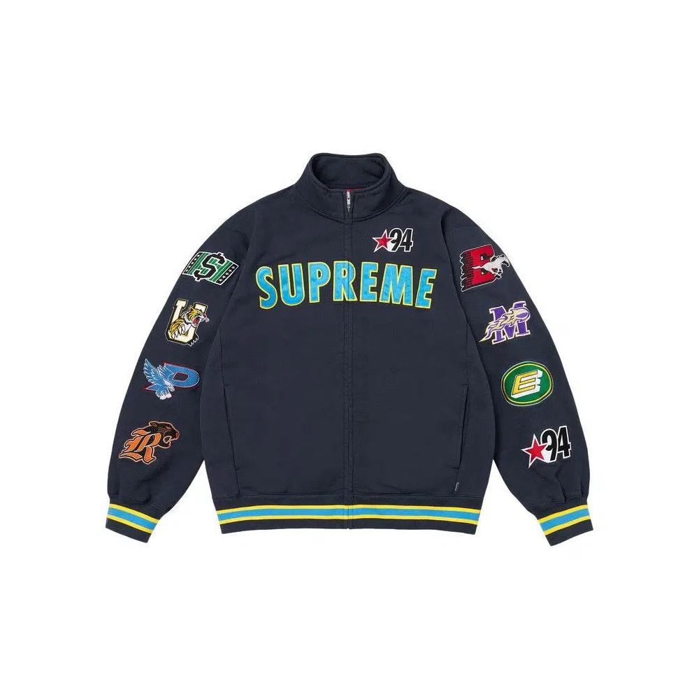 Толстовки Supreme Mascots Zip Up Sweatshirt 'Navy' 1