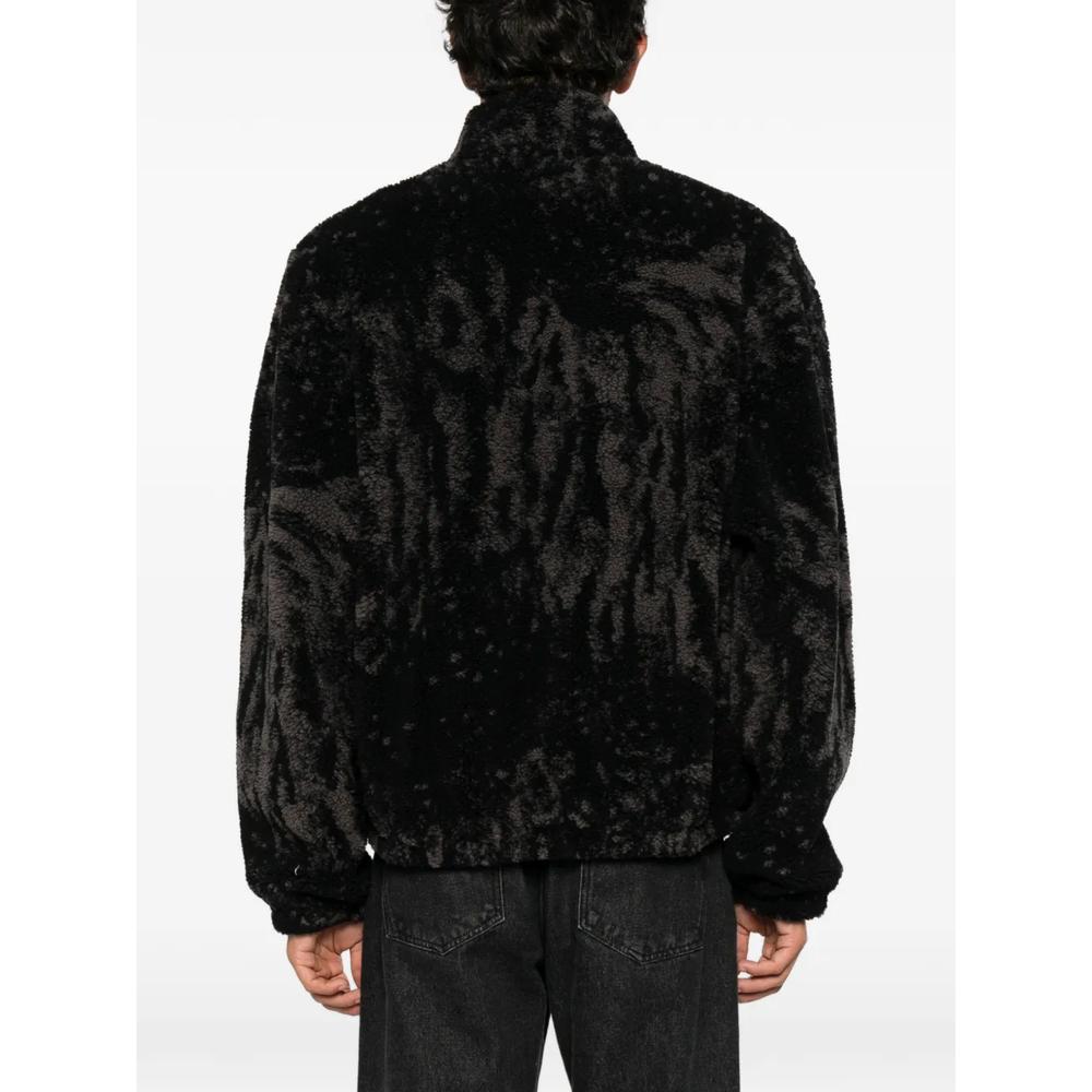 fleece-texture zip-up jacket 4