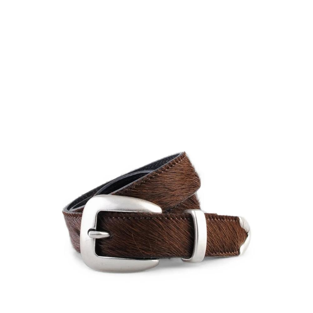 engraved-buckle hair-on belt 2