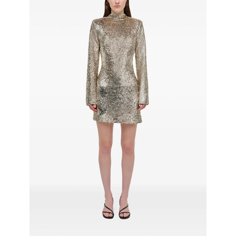 Платье мини Opal с длинными рукавами и пайетками 2