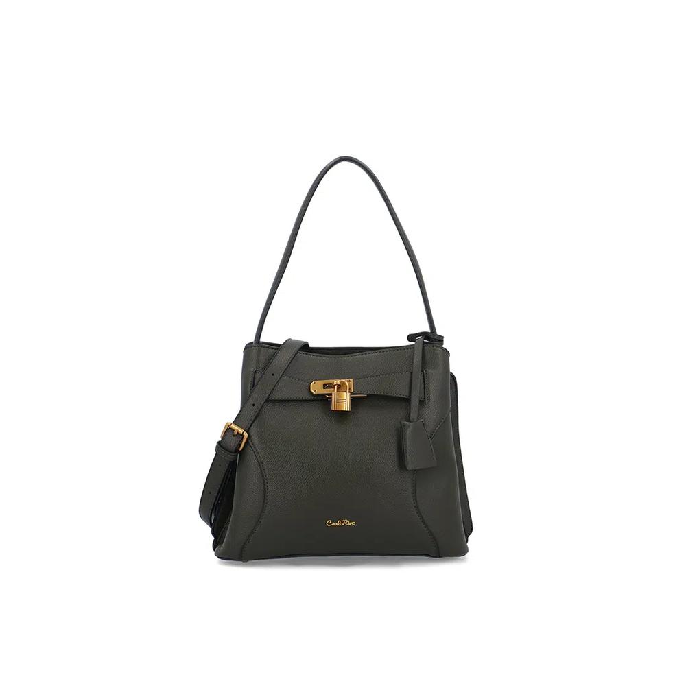 CR Elise Lock Tote Bag - Темно-зеленый 1