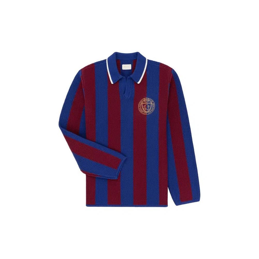 Джерси Aimé Leon Dore Long-Sleeve Knit Soccer Jersey 'Merlot/Royal' 1