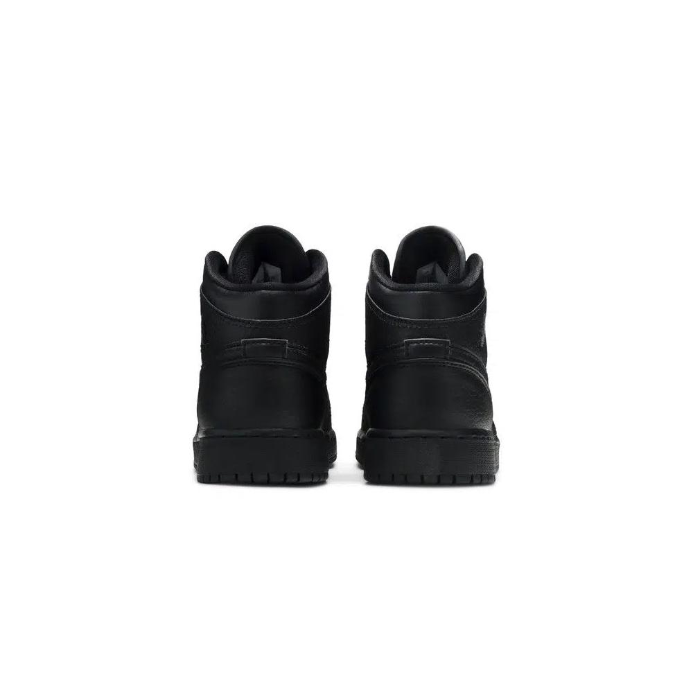 Кроссовки Air Jordan 1 Mid GS 'Triple Black' 2020 6