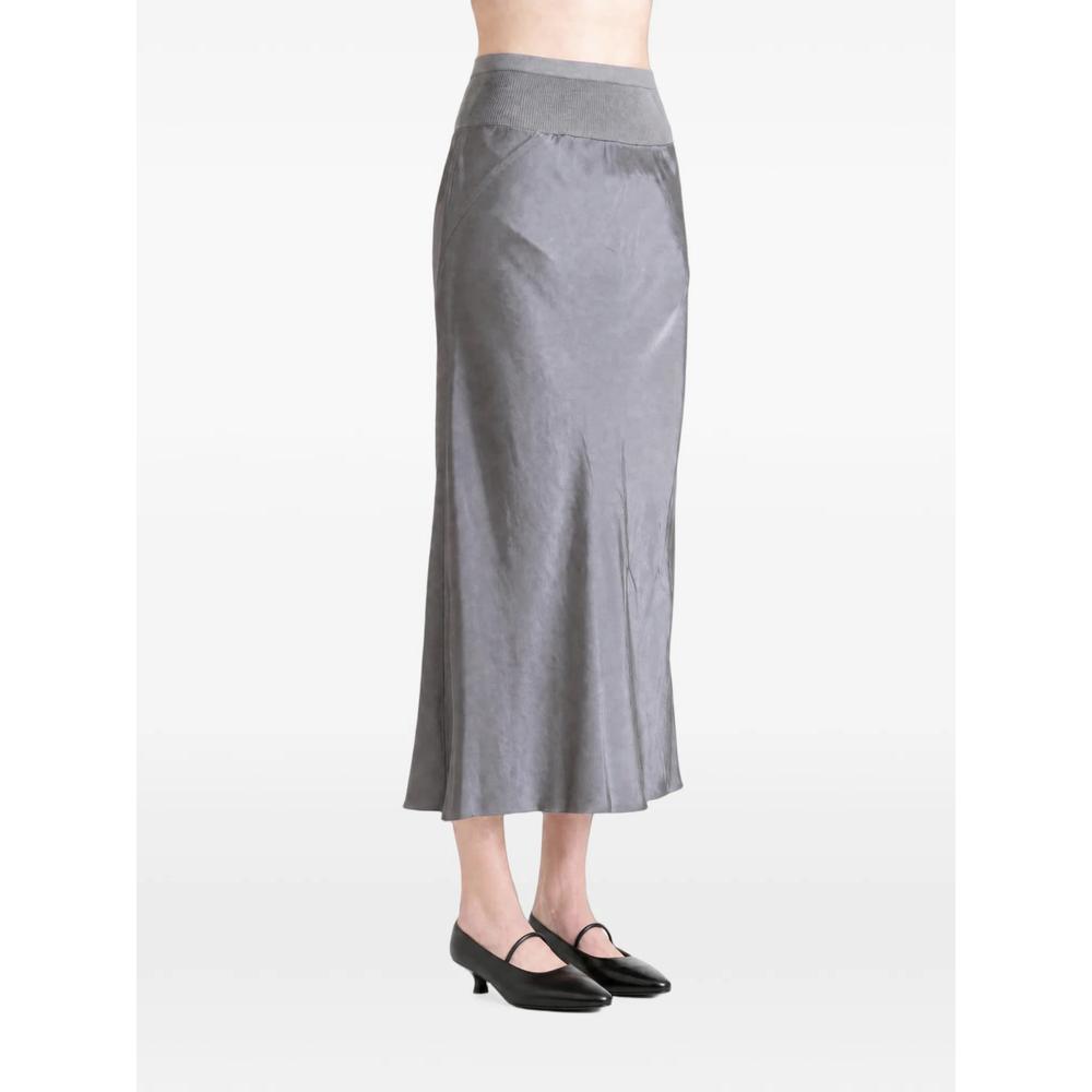 ribbed-waistband midi skirt 2