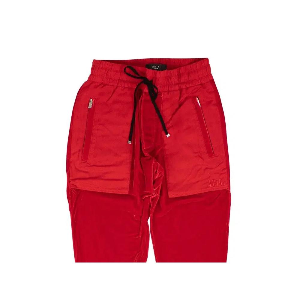 Брюки Amiri Velvet Commando Patch Pants 'Red' 3