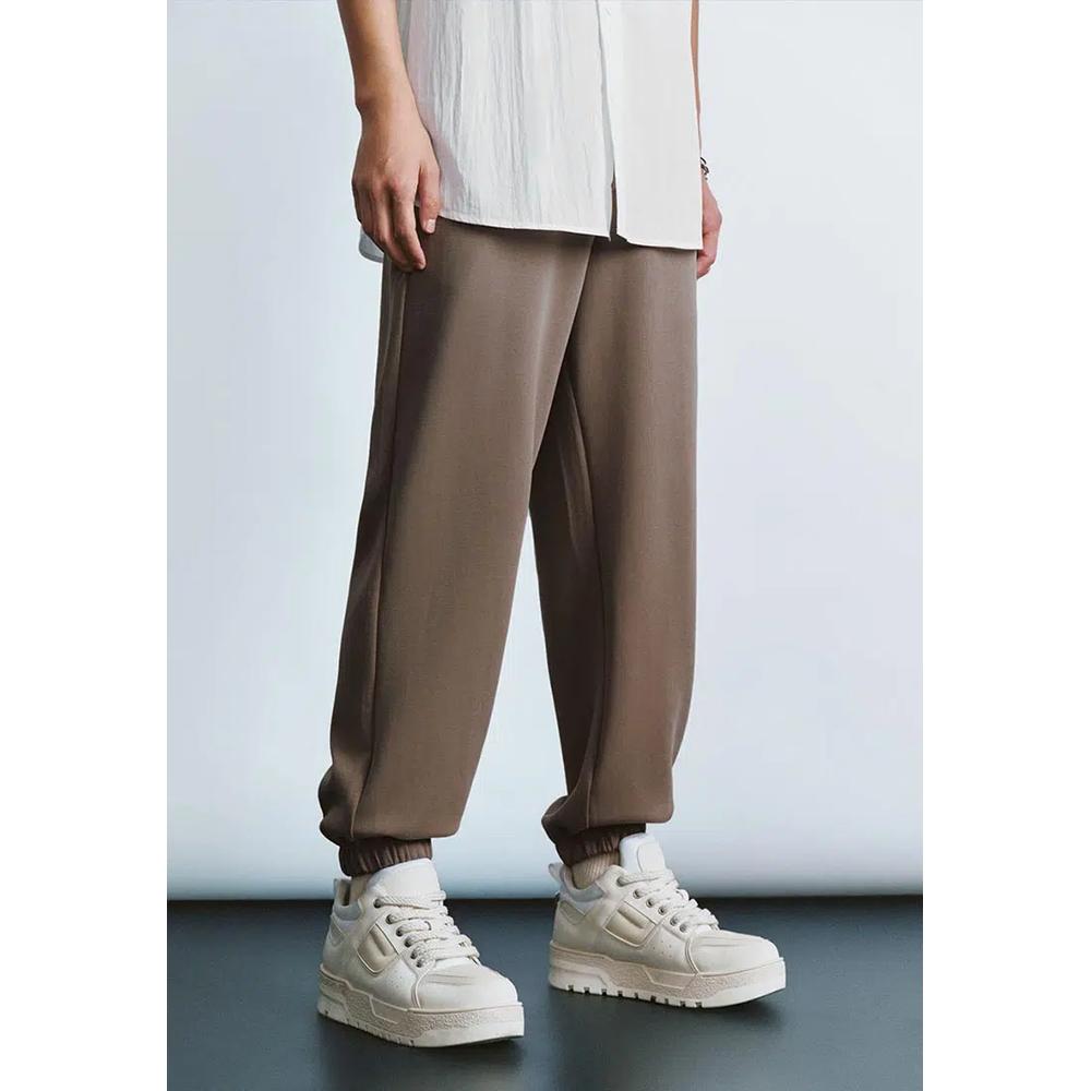 Свободные брюки Waffle Texture Drawstring Tapered Leg 2