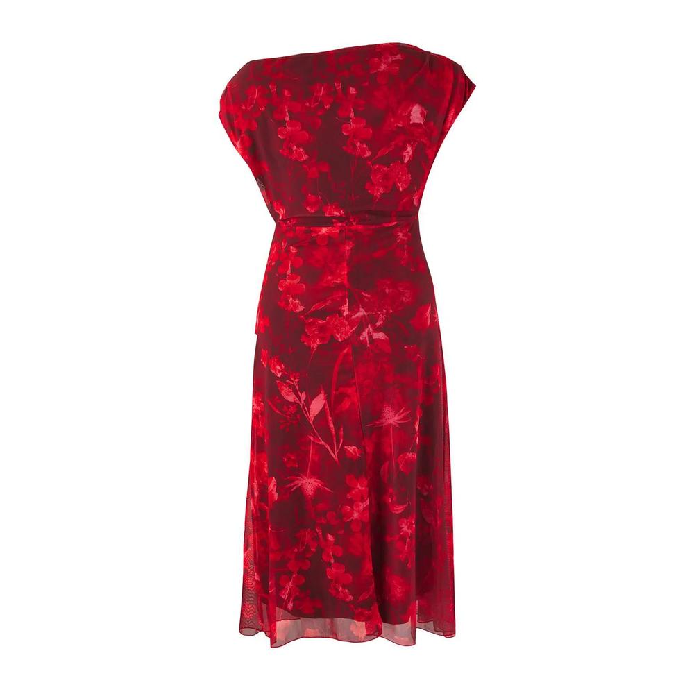 Платье Red-Multicolor Midi Bodycon Tulle Knitted Plus Size Tbbss25Ah00249 6