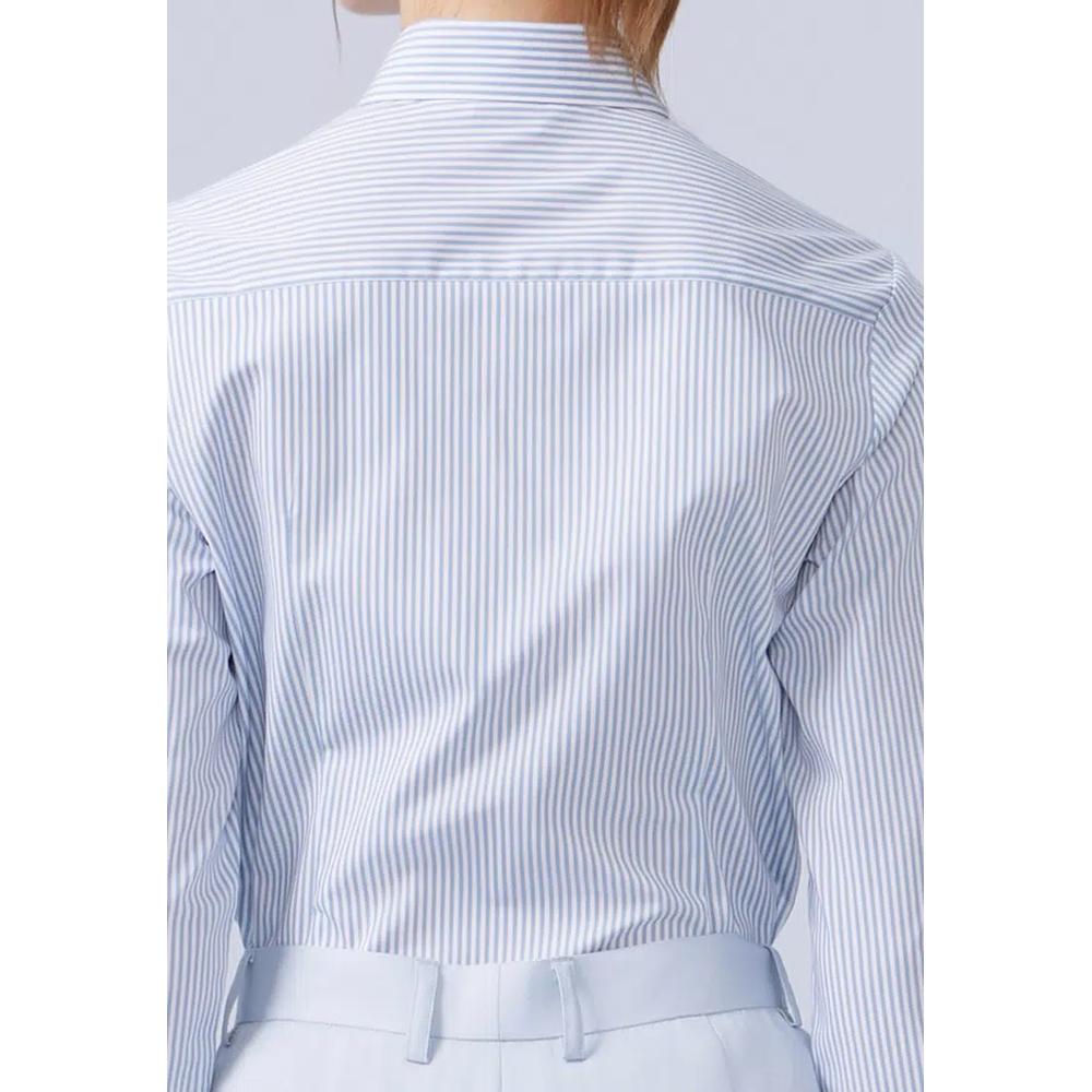 Сине-белая рубашка Slim Fit с галстуком 6