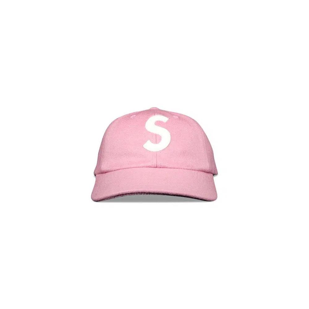 Бейсболки Supreme Wool S Logo 6-Panel «Pink» 1