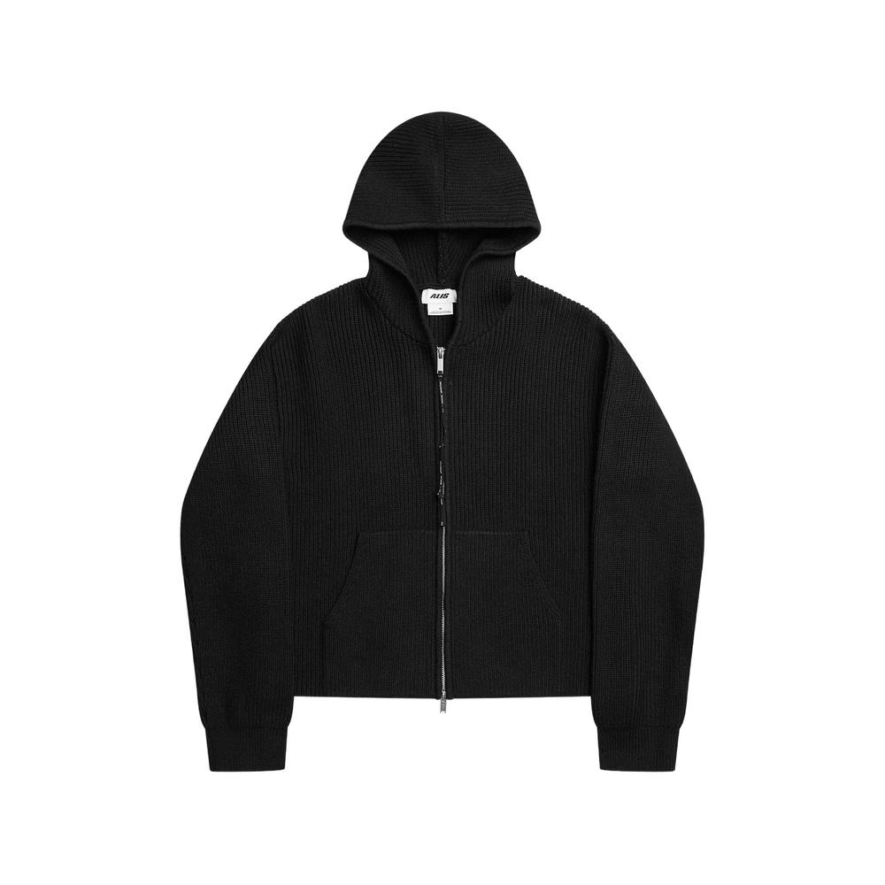 ribbed-knit hoodie 1