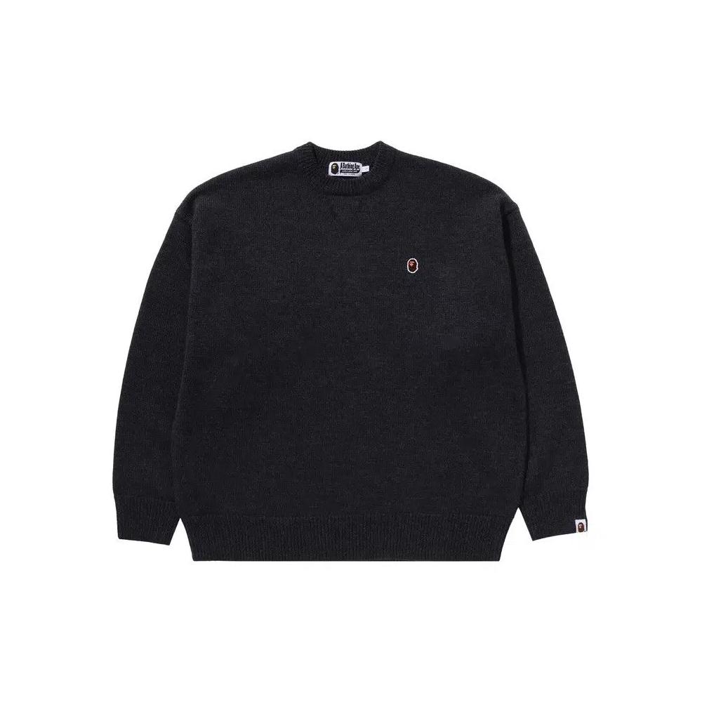 Свитера BAPE One Point Relaxed Fit Sweater 'Charcoal' 1