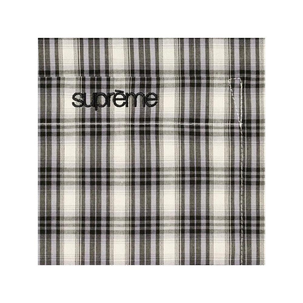 Рубашки и топы Supreme Mini Plaid Short-Sleeve Shirt 'Stone' 2