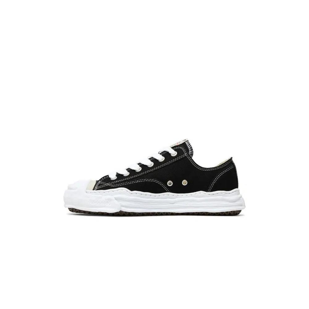 Кроссовки Maison Mihara Yasuhiro Hank OG Sole Canvas Low 'Black White' 3