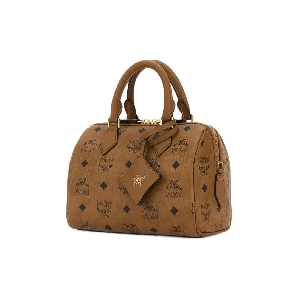 Сумки через плечо MCM Ella Vi Boston Small Bag 'Cognac' 3