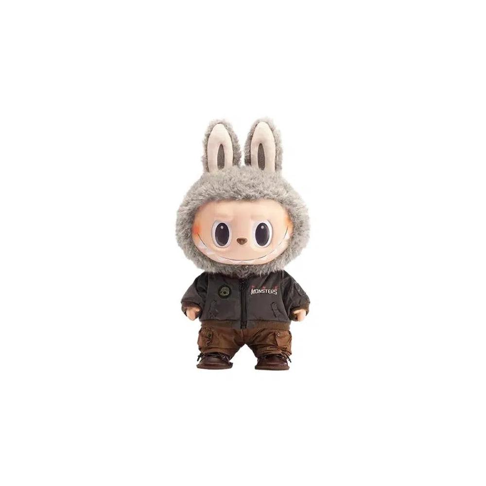 Мягкие игрушки Pop Mart Labubu THE MONSTERS Jump for Joy Виниловая плюшевая кукла 'Grey' 1