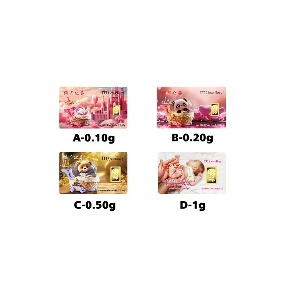 Золотой слиток 999.9/24K серии Baby из коллекции 5G Gold (0,5 г) 3
