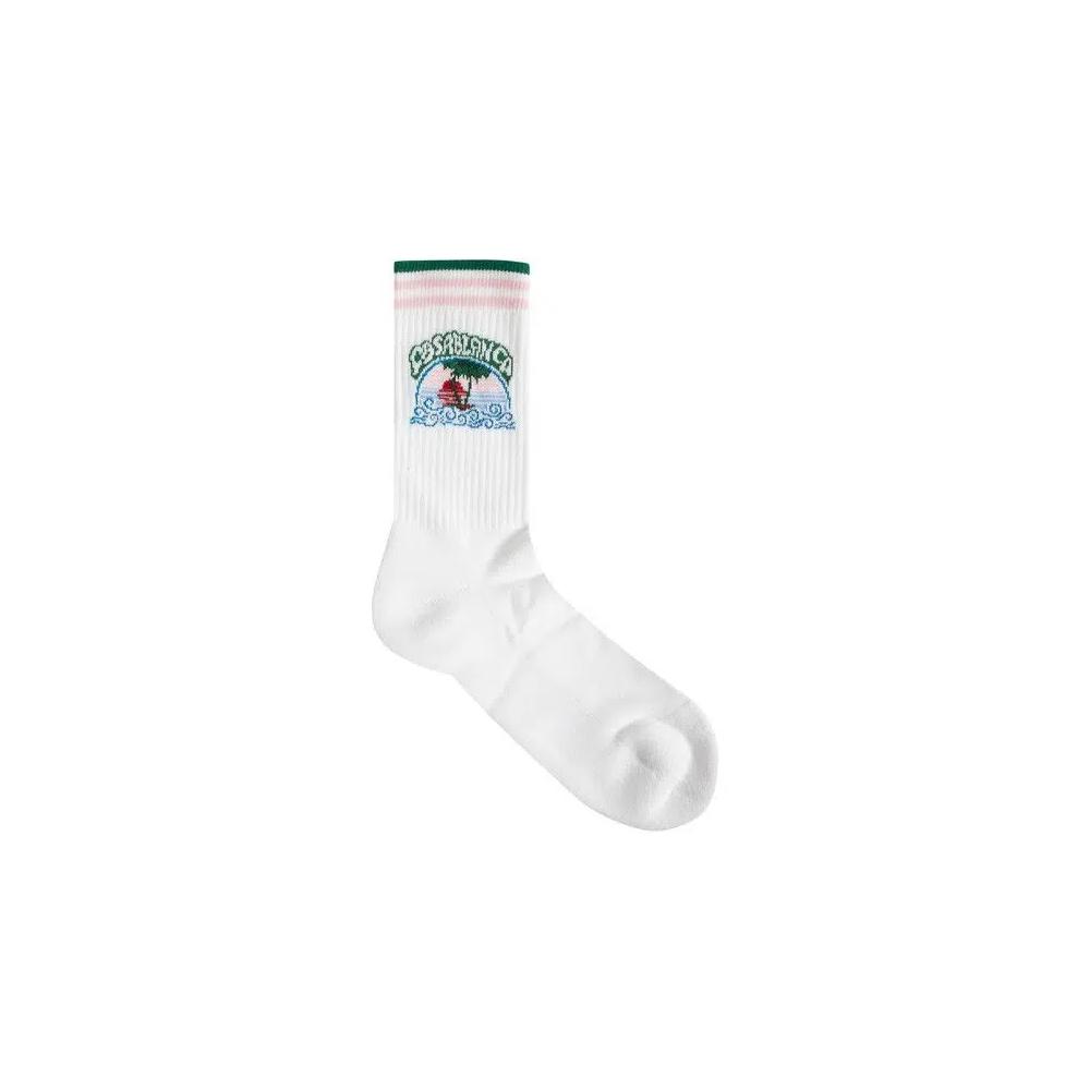Носки и колготки Casablanca Palm Tree Emblem Socks 'Blend White' 1