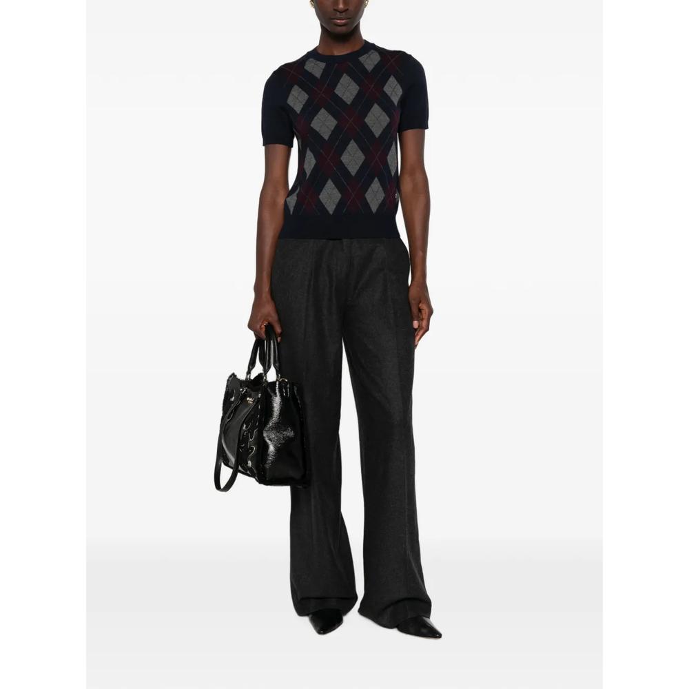 argyle short-sleeve top 2