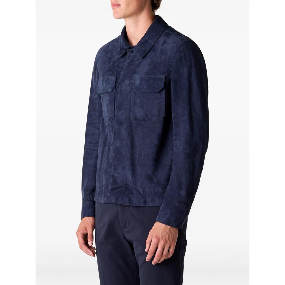 suede-effect flap-pocket shirt jacket 2