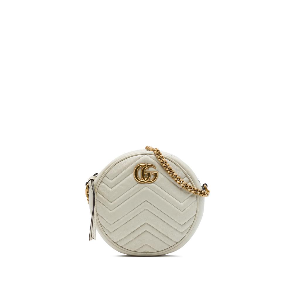 2016-2026 Mini GG Marmont Matelasse Calfskin Round crossbody bag 1