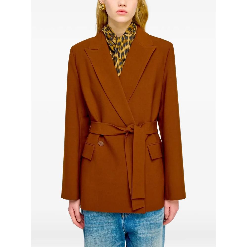 Allison belted double-breasted jacket 1
