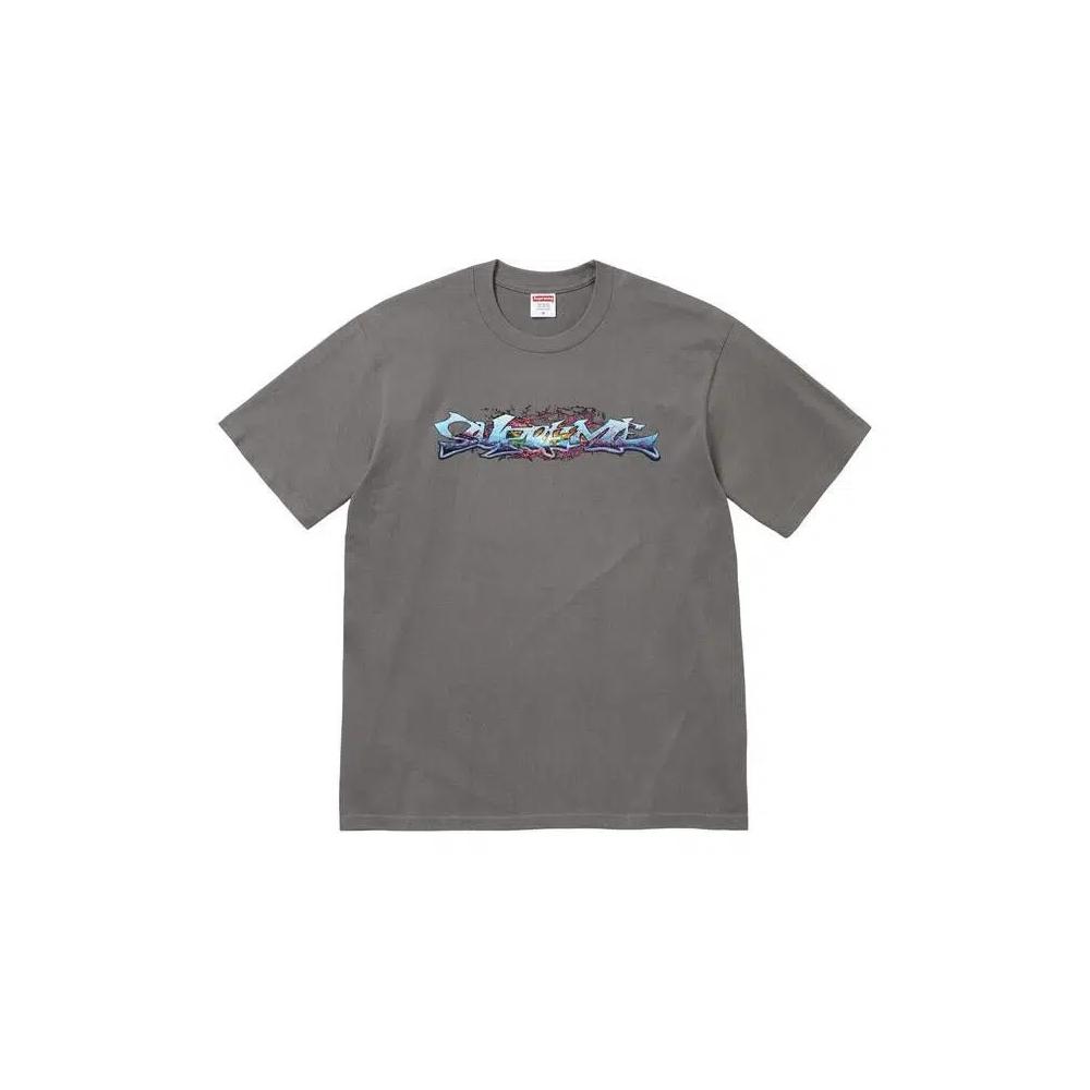 Футболки Supreme Tag Tee 'Charcoal' 1