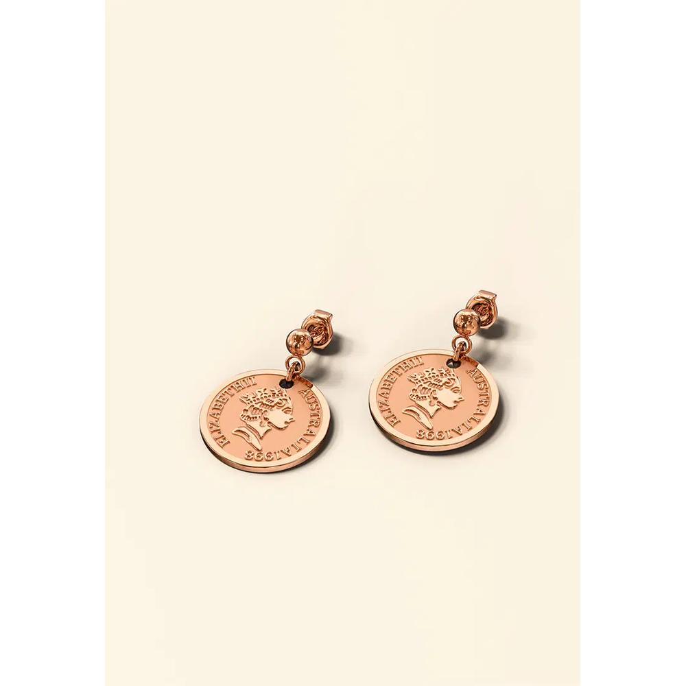 Серьги-подвески Queen Elizabeth Coins 2