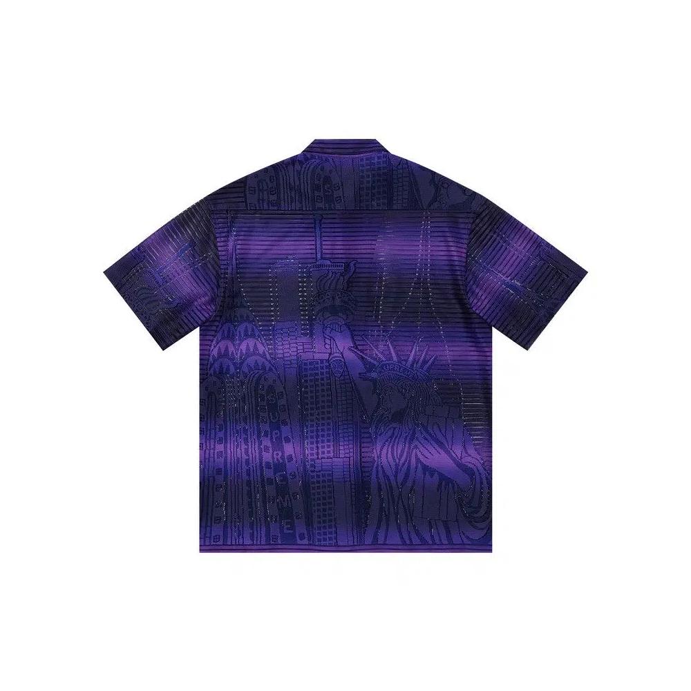 Рубашки на пуговицах Supreme Liberty Lace Short-Sleeve Shirt 'Purple' 2