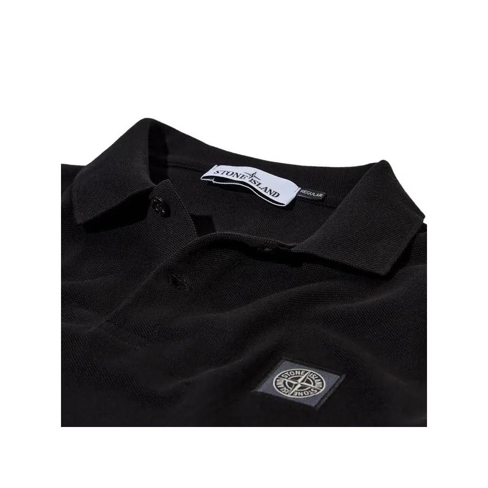 Поло Stone Island Compass Patch Logo Polo Shirt «Черный» 3