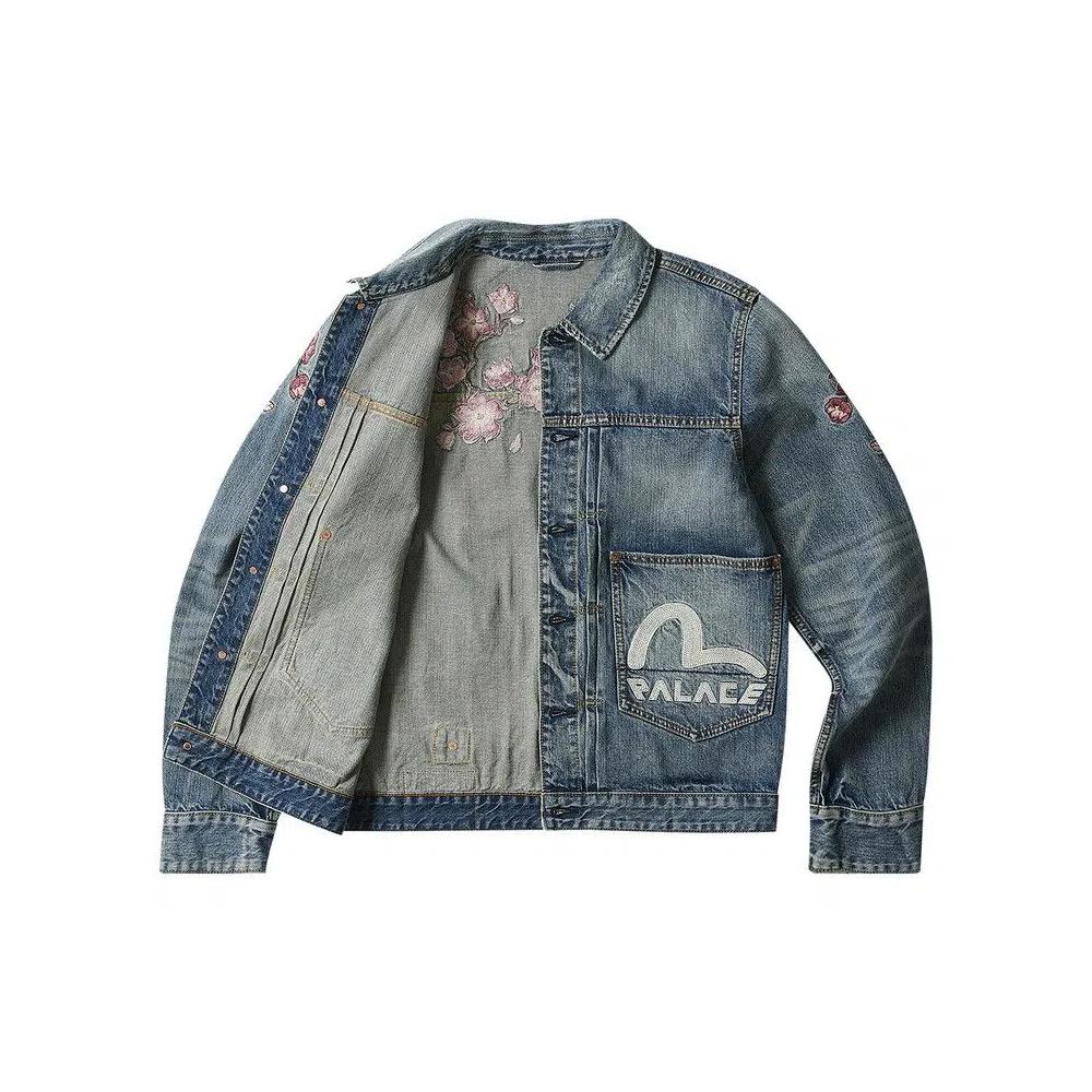 Джинсовые куртки Palace x Evisu Type One джинсовая куртка 'Stone Wash' 2