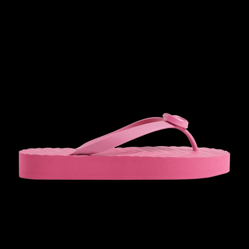 Сланцы Gucci Wmns Chevron Thong Sandal 'Pink' 1