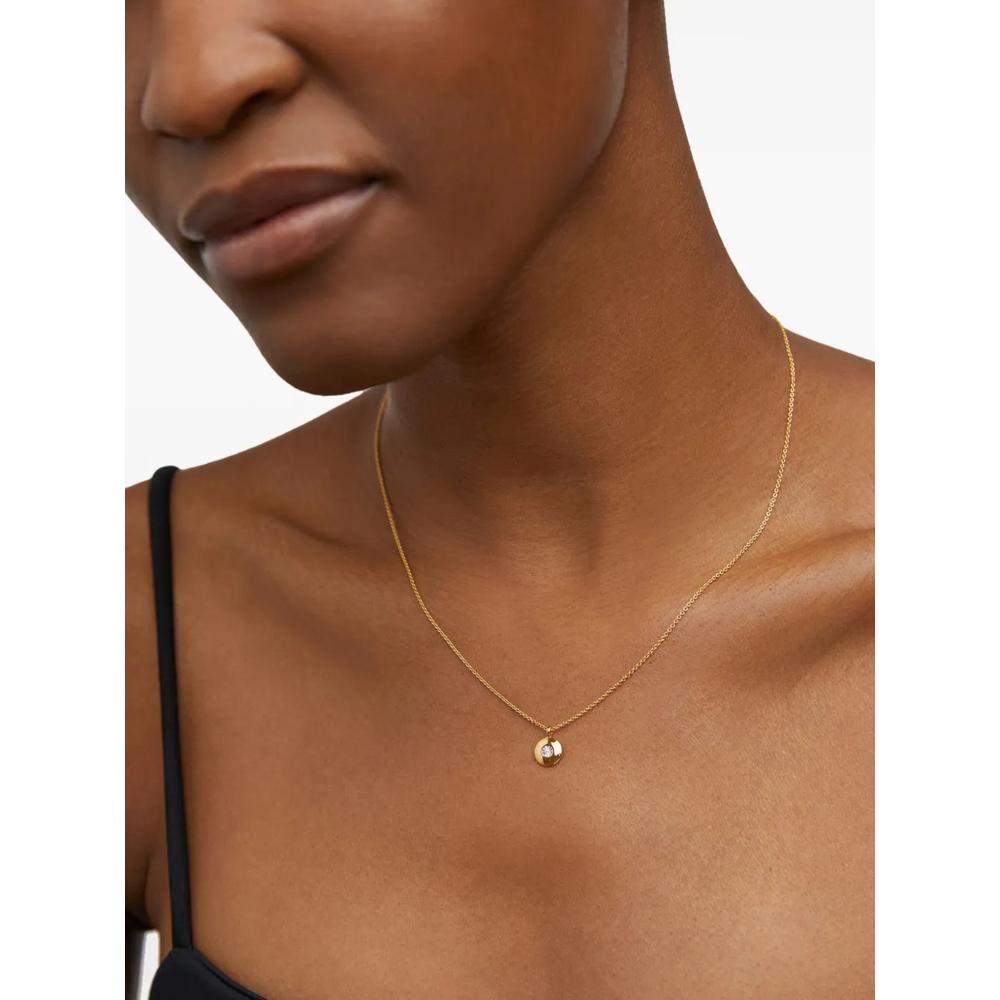 Колье Birthstone из переработанного золота с бриллиантом 2