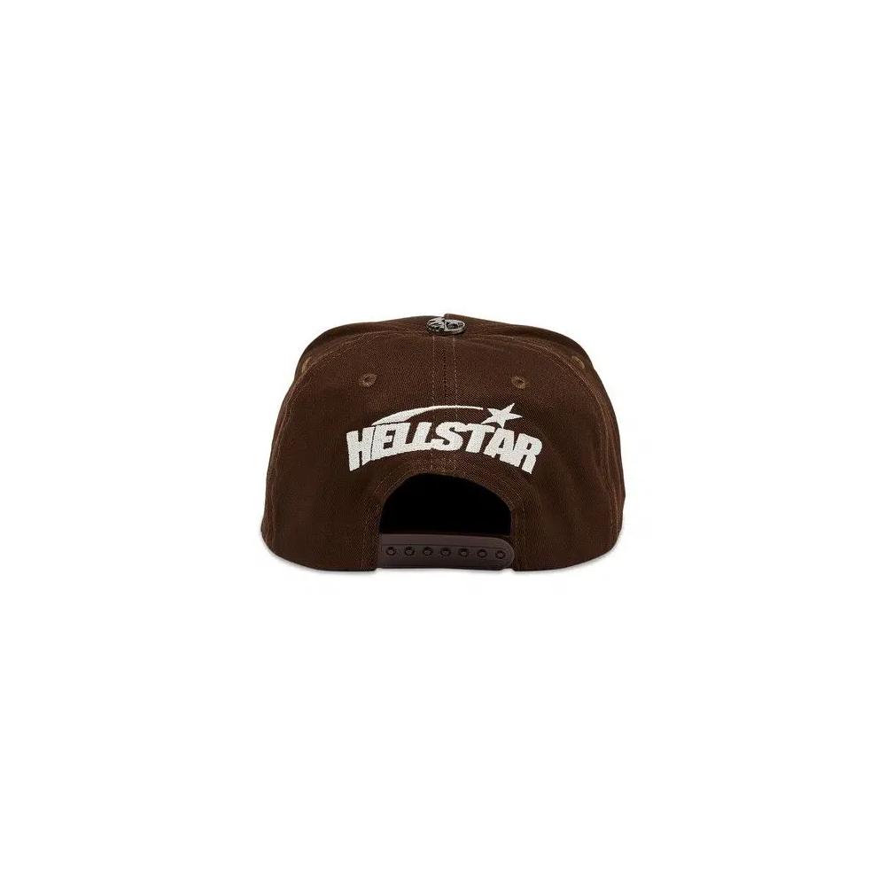 Кепки Hellstar OG Logo Snapback Hat With Rhinestones 'Brown' 4
