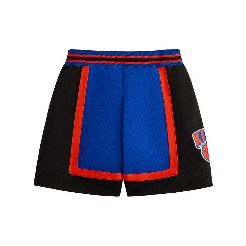 Шорты Kith и Mitchell & Ness для команды New York Knicks, модель 'Knicks Blue/Knicks Orange' 2