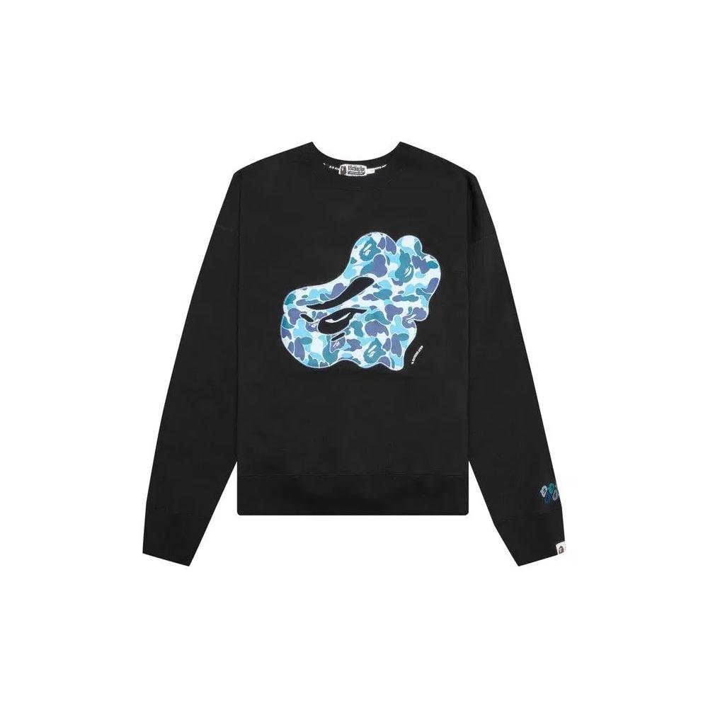 Свитеры BAPE ABC Camo Patch Relaxed Fit Crewneck 'Черный' 1